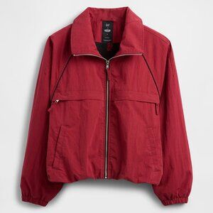 GAP Stranger Things Flannel-Lined Track Jacket Red M